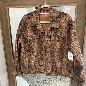 Free People Snakeskin Jacket